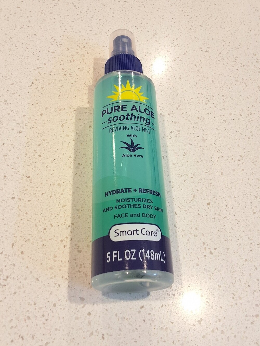 Pure Aloe Glow Face & Body Mist Hydrate Refresh Aloe Vera Spray, NEW, 5 FL OZ.